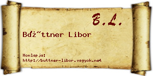 Büttner Libor névjegykártya